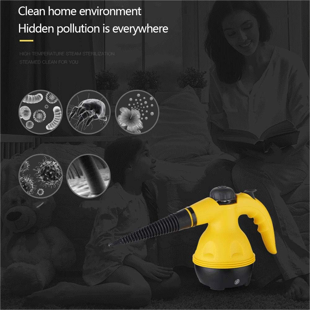 High Pressure Steam Cleaner – 1000W Handheld Steam Cleaning Machine with 9 Accessories for Kitchen, Bathroom, Furniture & Car Detailing - Medaid International