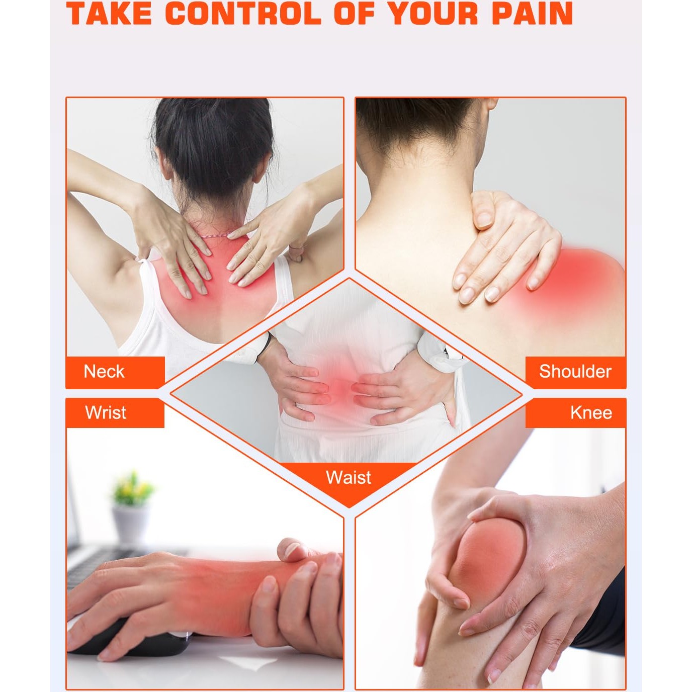 Holsn Red Light Therapy Infrared Light Tharepy, Red Light Device for Bodypain Relief, Joint, Muscle & Tissue 14 * 650nm + 3 * 808nm - Medaid International