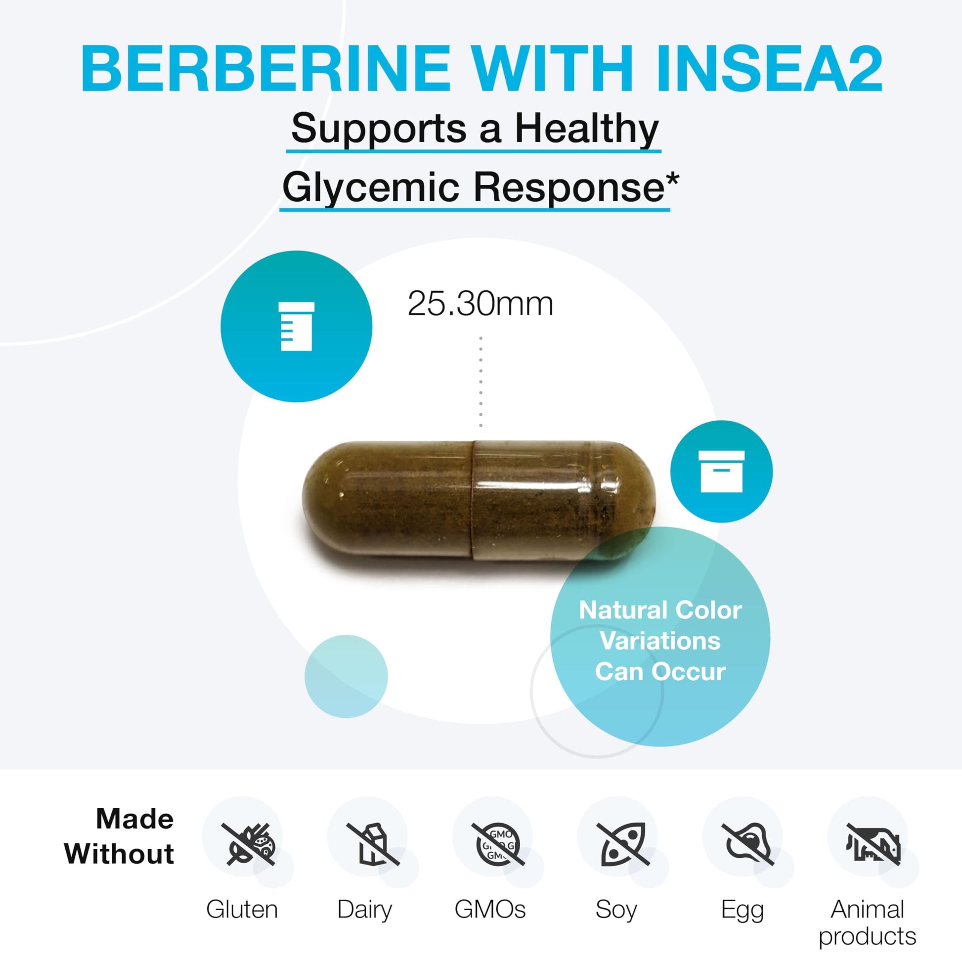 XYMOGEN Berberine with InSea2 - Berberine Supplement 500mg - Daily Metabolic Support Supplement - Wildcrafted Brown Seaweed Polyphenols - Support Wellness & Digestive Balance (60 Capsules) - Medaid International