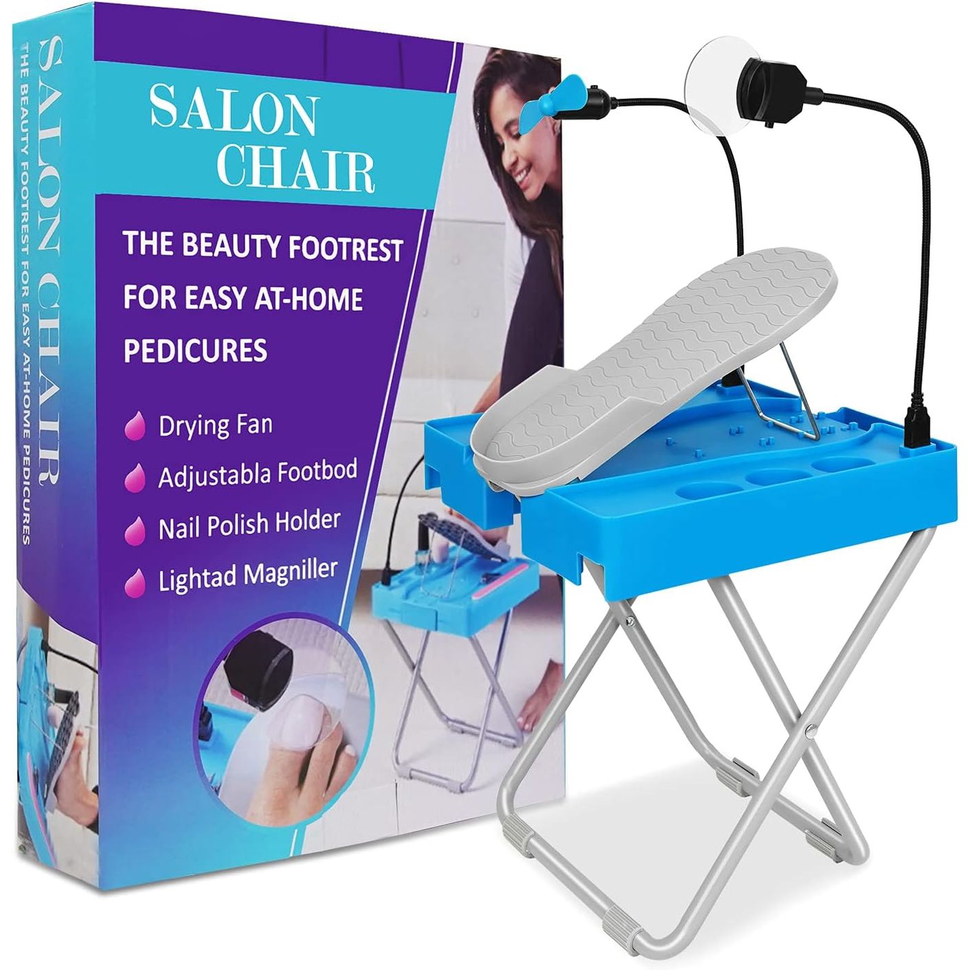 Pedi Salon Deluxe Pedicure Table | Step Pedicure Stool