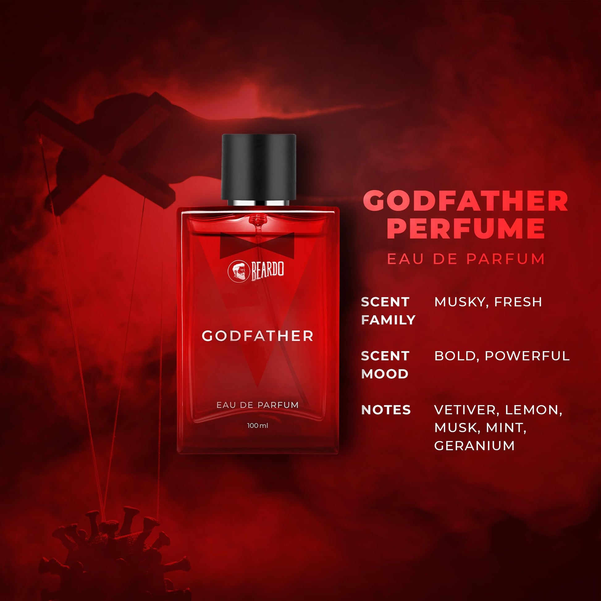 Beardo Godfather Perfume for Men, 100 ml | EAU DE PARFUM | Made in India - Medaid International