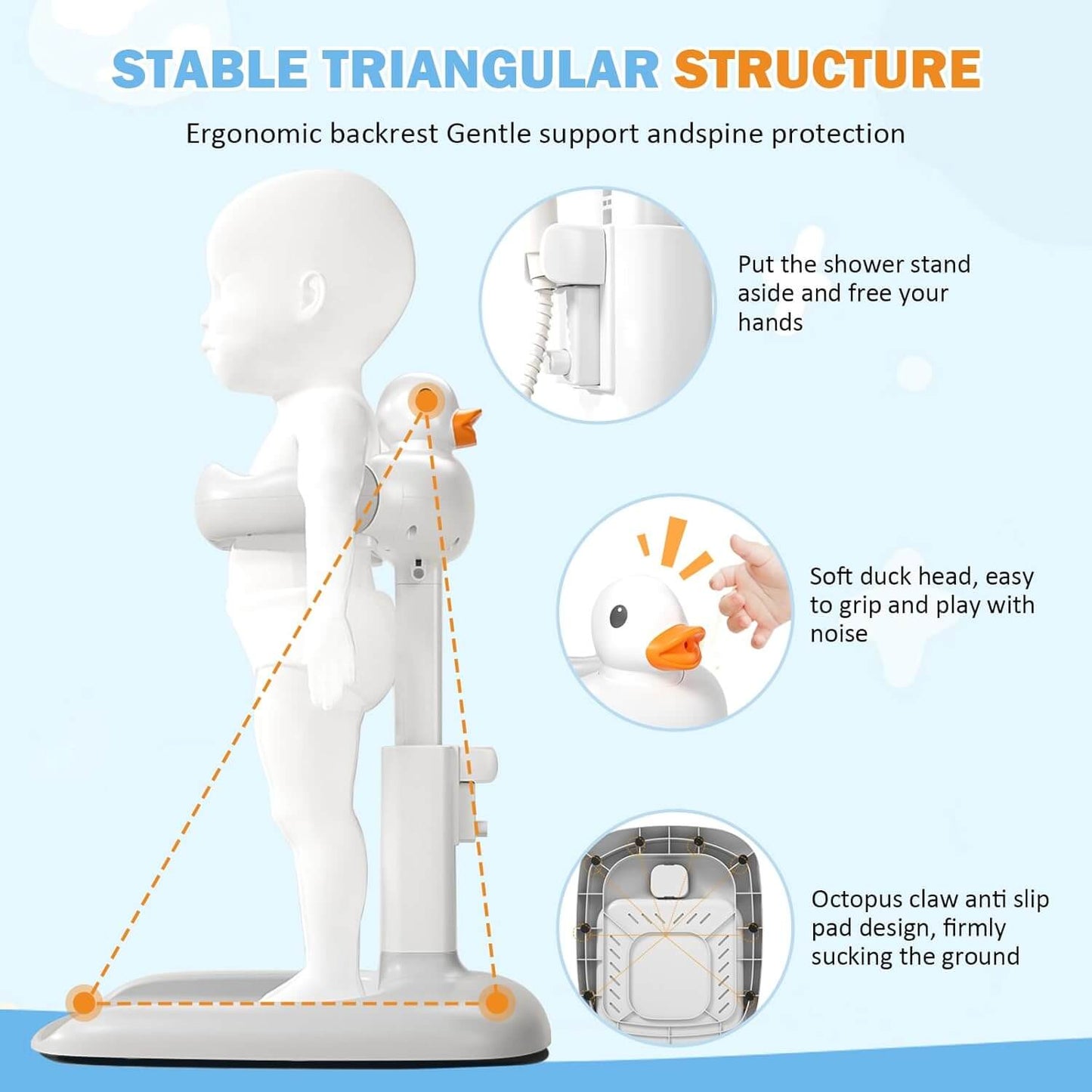 Baby Bath Stand (Stool included)
