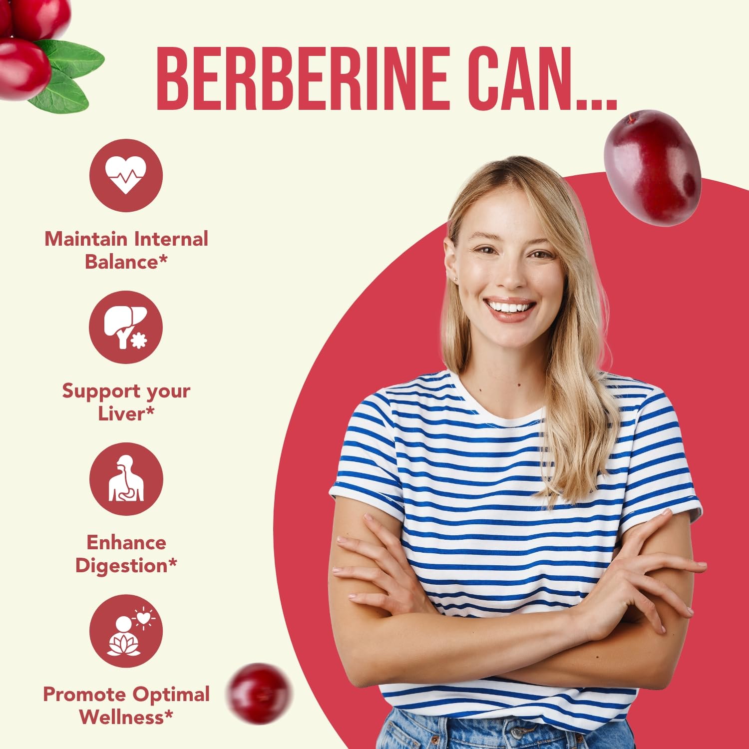 High Strength Berberine Supplement 500mg - Once Daily Potent Berberine 500mg Antioxidant Quercetin Supplement for Heart Aging and Vitality Support - Vegan Friendly & Made in The USA (180 Servings) - Medaid International
