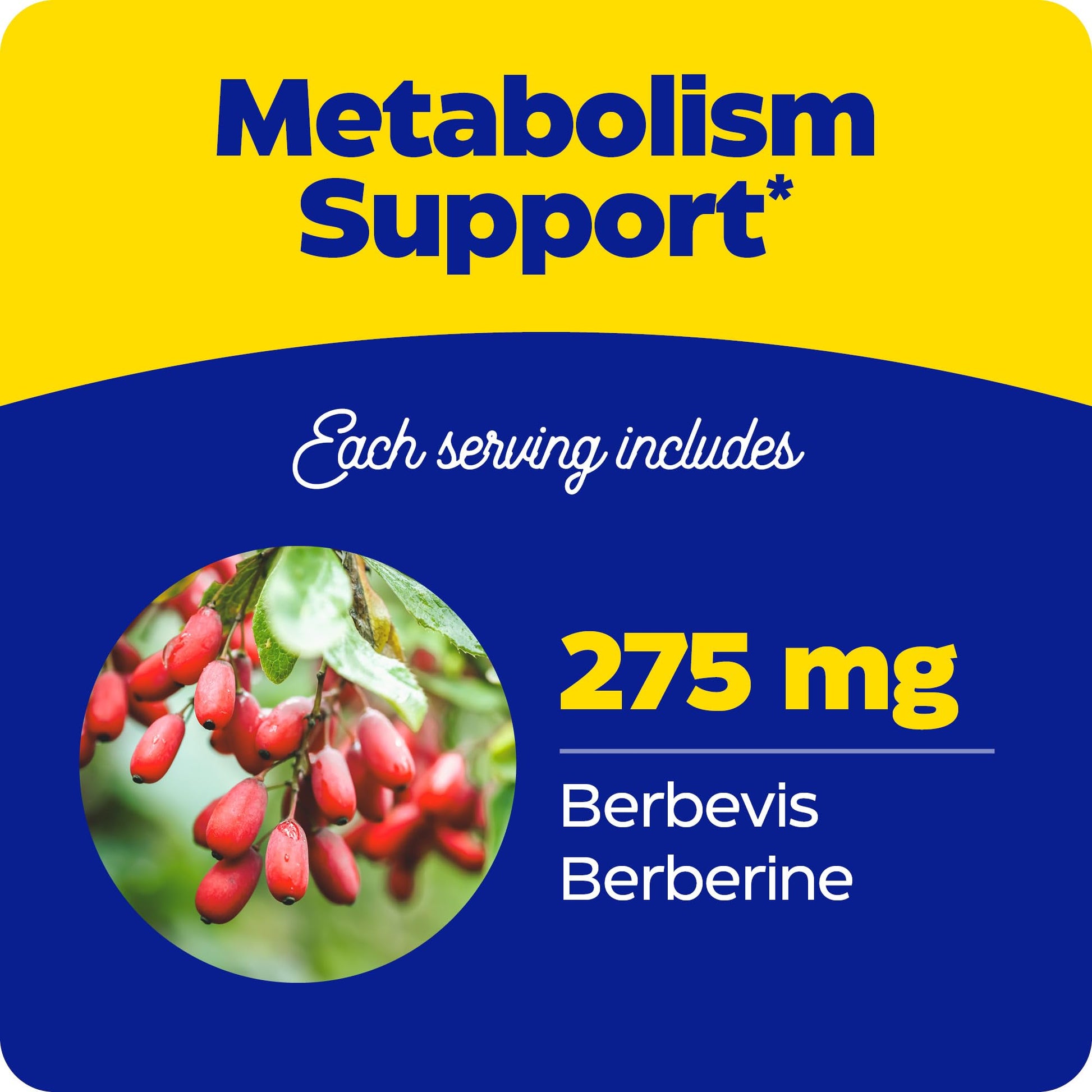 Enzymedica, Berberine Phytosome, 9.6X Better Bioavailability, High Potency Natural Vegan Dietary Supplement for Metabolic Support, 60 Capsules - Medaid International