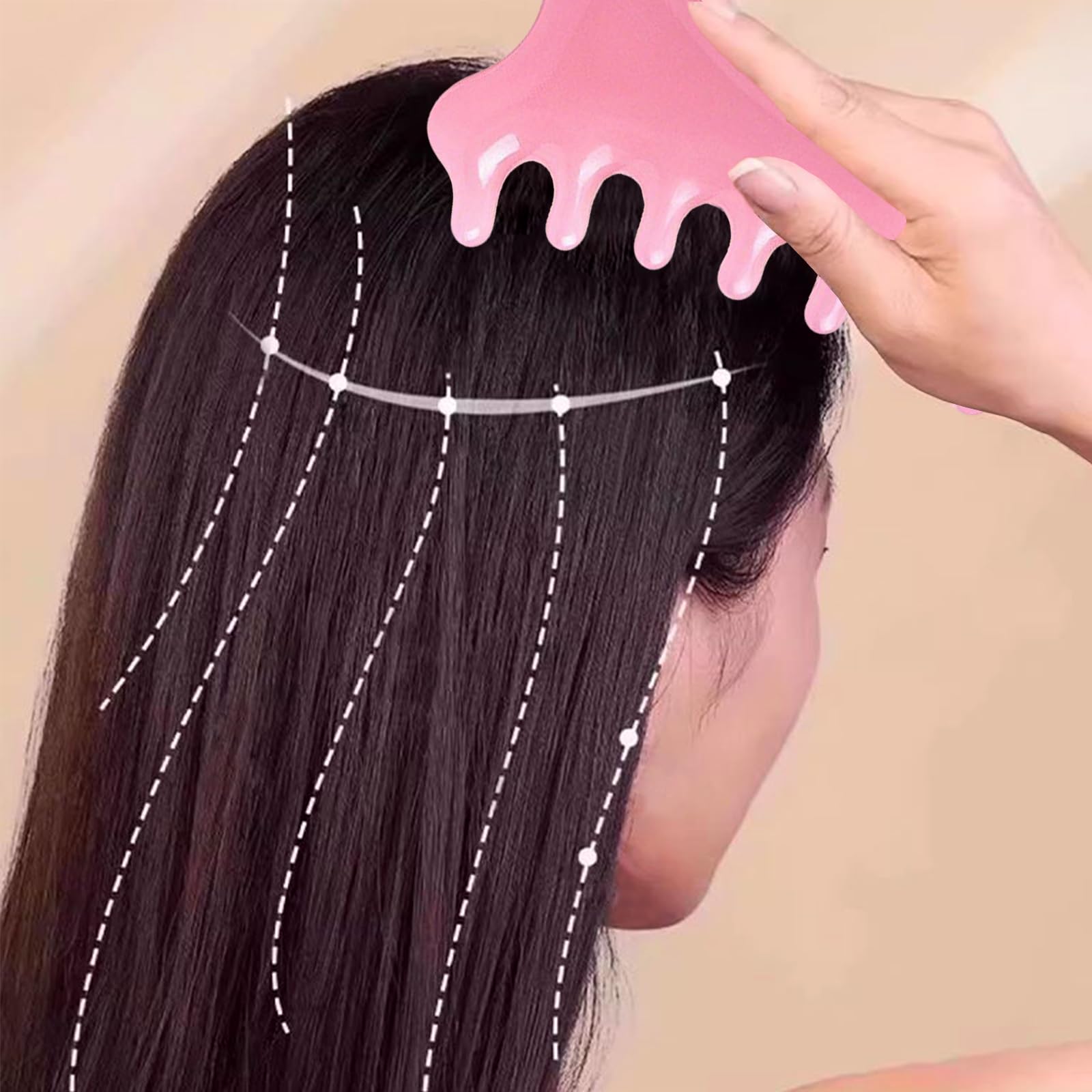 WOLAIYE 4-in-1 Massage Comb, Gua Sha Tool, Neck Body Face Eye Massager Tool for Jaw Lifting Lymphatic Drainage Nose Sculpting Stress Relief Home Office Care Gifts - Medaid International