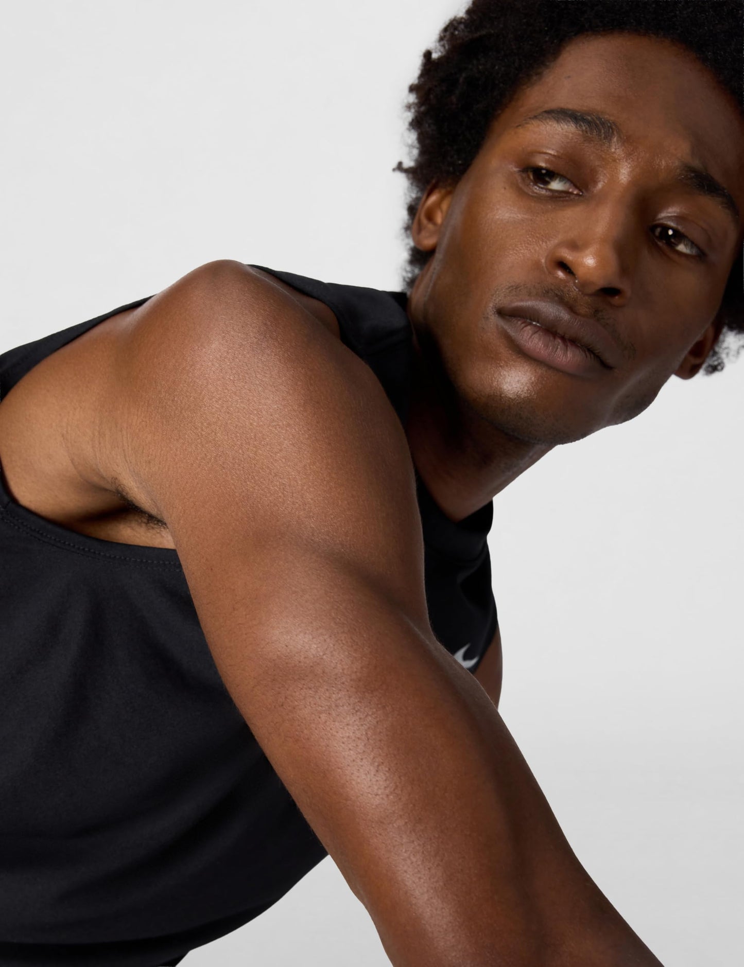 Nike Men's Dri-Fit Legend Sleeveless Fitness T-Shirt, Black/Matte Silver, X-Large - Medaid International