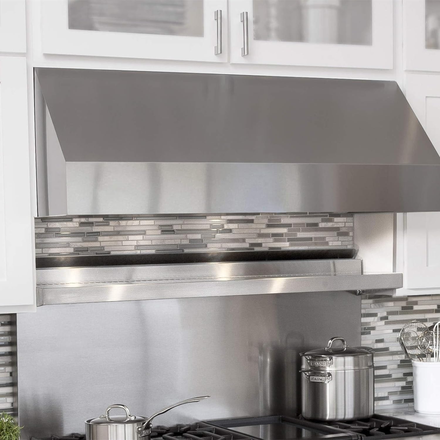 Silver Stainless Steel Wallpaper Self-Adhesive Cleanable Removable Peel and Stick 17.71" X 196.8" Refrigerator Speaker Oven Appliances Furniture Renovation Bathroom Kitchen - Medaid International
