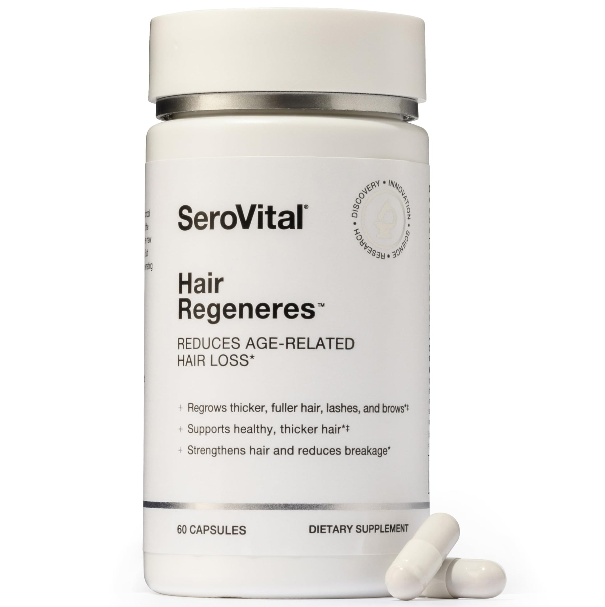 Serovital Hair Regeneres - Formulated for Women Seeking Enhanced Hair Growth - Supports Noticeable Decrease in Age-Related Hair Loss and Shedding - (60 Count) - Medaid International