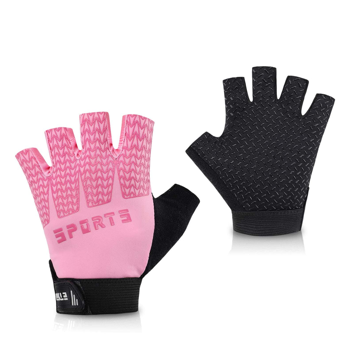TERRIFI Kids Sport Gloves, Kids Half Finger Gloves, Kids Boys Girls Cycling Gloves, Kids Fishing Gloves for Cycling Camping Fishing Outdoor Sports