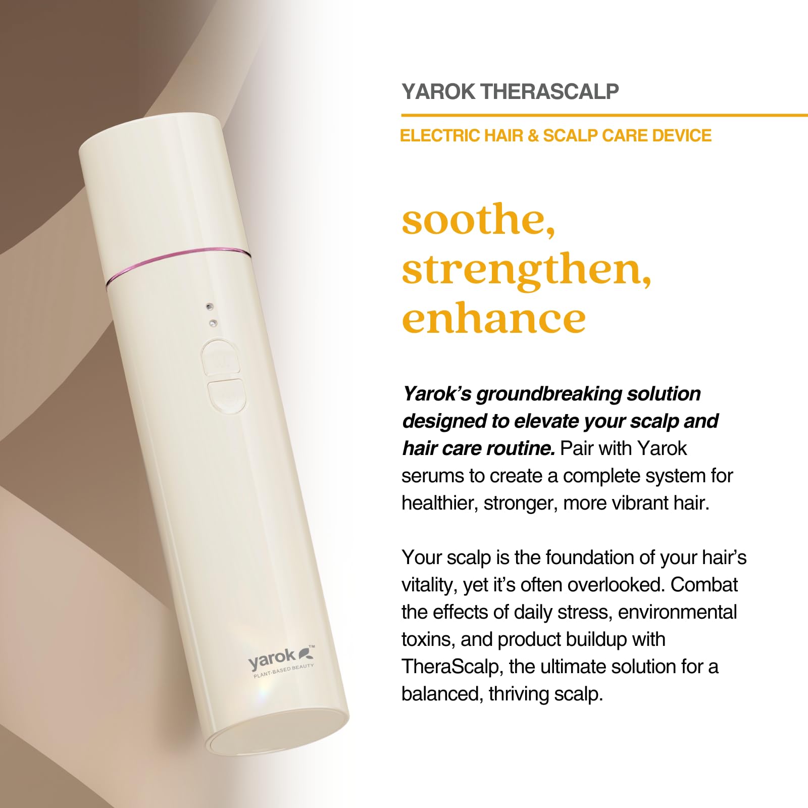 Yarok - Therascalp - Soothe, Strengthen, & Relax - Healthier & Stronger Hair - Nourishes Hair Follicles - Easy to Clean - Serum Distributor, Massager - 5ml Liquid Capacity - Medaid International