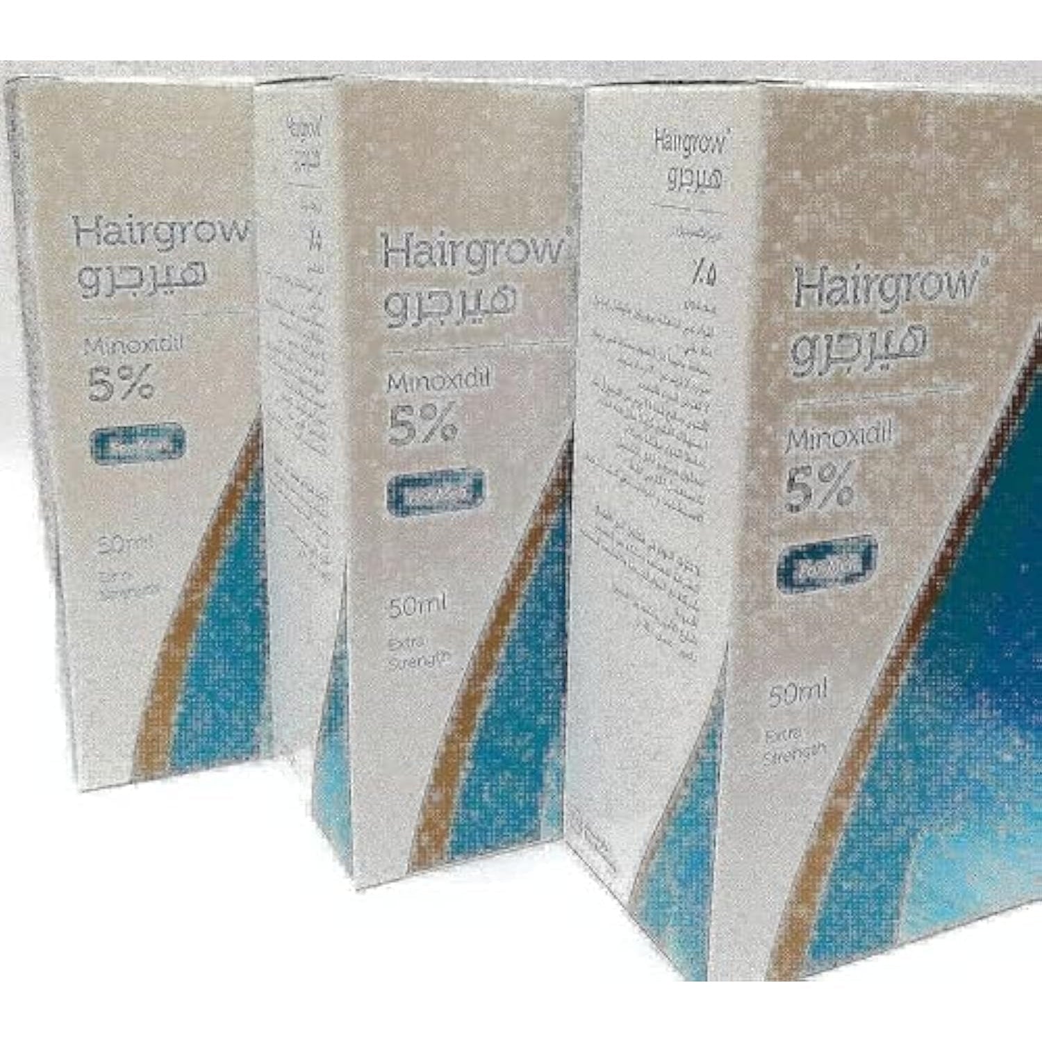 Dar Al Dawa Hairgrow 5% minoxidil 3 months supply (3 bottles x 50ML) - Medaid International