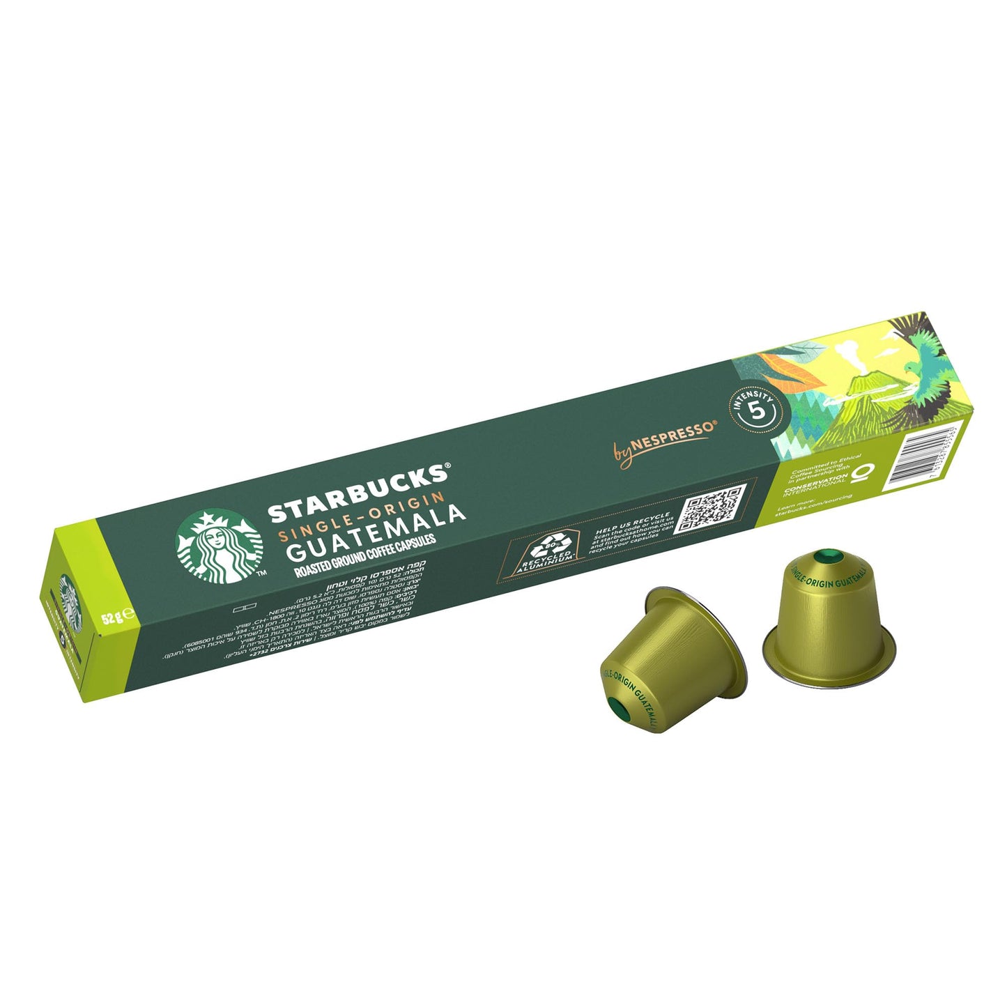 STARBUCKS Single-Origin Guatemala by Nespresso Blonde Roast Coffee Capsules – Pack of 12 x 10 Pods (120 Capsules)