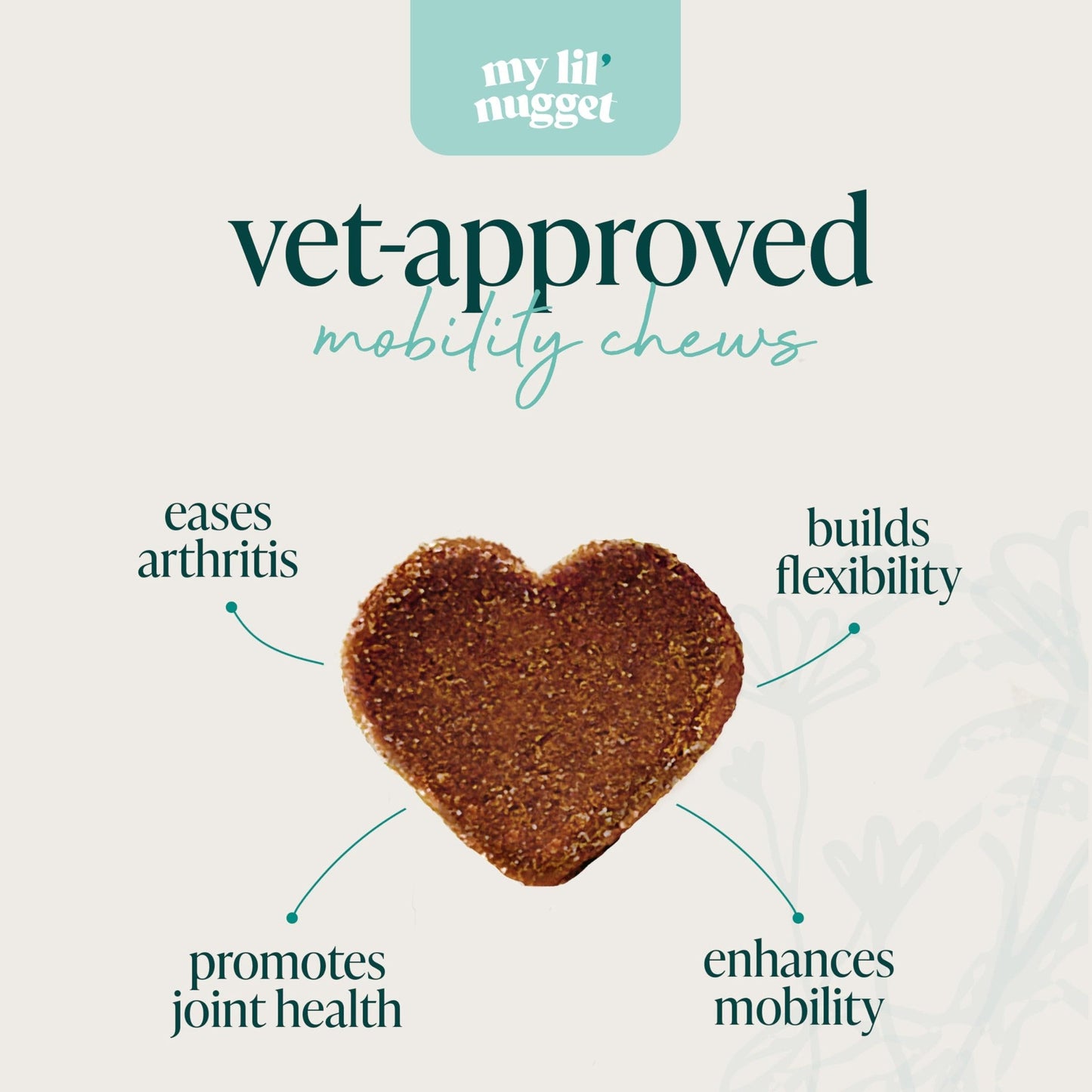My Lil’ Nugget – Vet-Approved Hip and Joint Support for Dogs | All-Natural Dog Arthritis & Joint Pain Relief | Glucosamine, Chondroitin & Hemp | All-Ages – Senior Dog to Puppy | 90 Bacon Flavor Chews