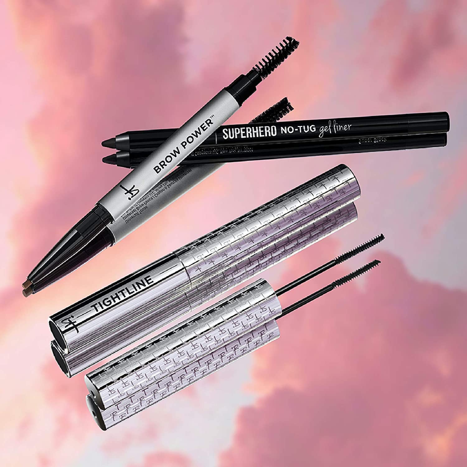 IT Cosmetics Tightline 3-In-1 Lash Primer, Eyeliner & Black Mascara - Lengthens & Conditions Lashes - Ultra-Skinny Wand - Infused With Collagen, Biotin, Peptides & Antioxidants - 0.12 fl oz - Medaid International
