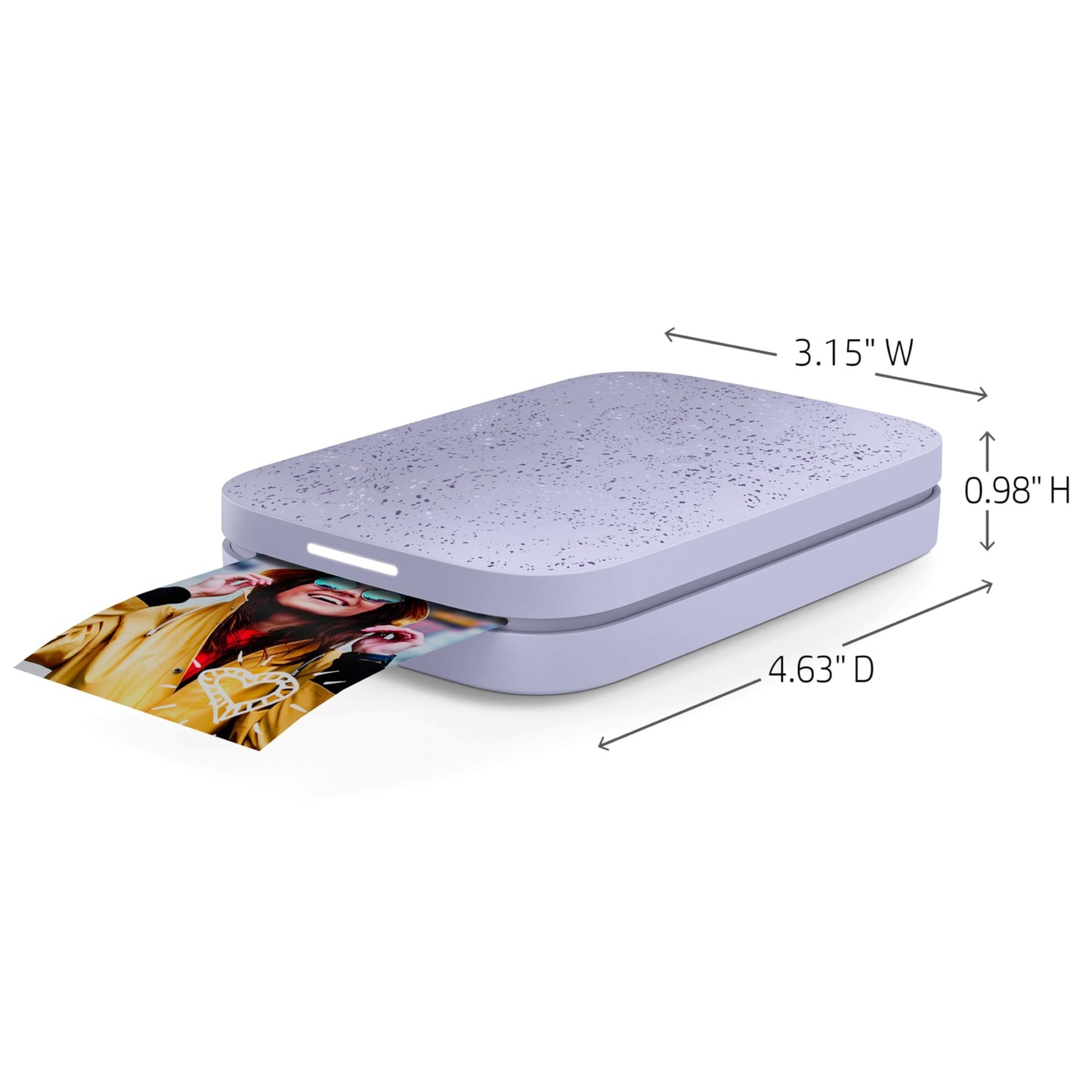 HP Sprocket 2x3" Instant Smartphone Photo Printer - Portable Color Wireless Mobile Printer - Zink Sticky-Back Photos - Print from Compatible iOS & Android Devices with Bluetooth w/Fun App - Purple - Medaid International