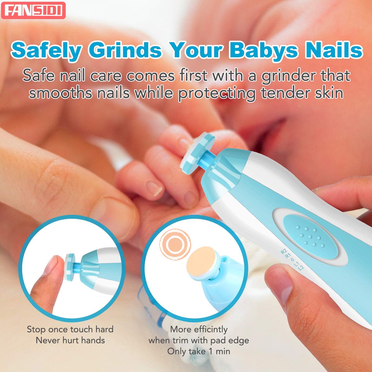 Miila Baby Nail Trimmer Blue Or Pink Gentle Care