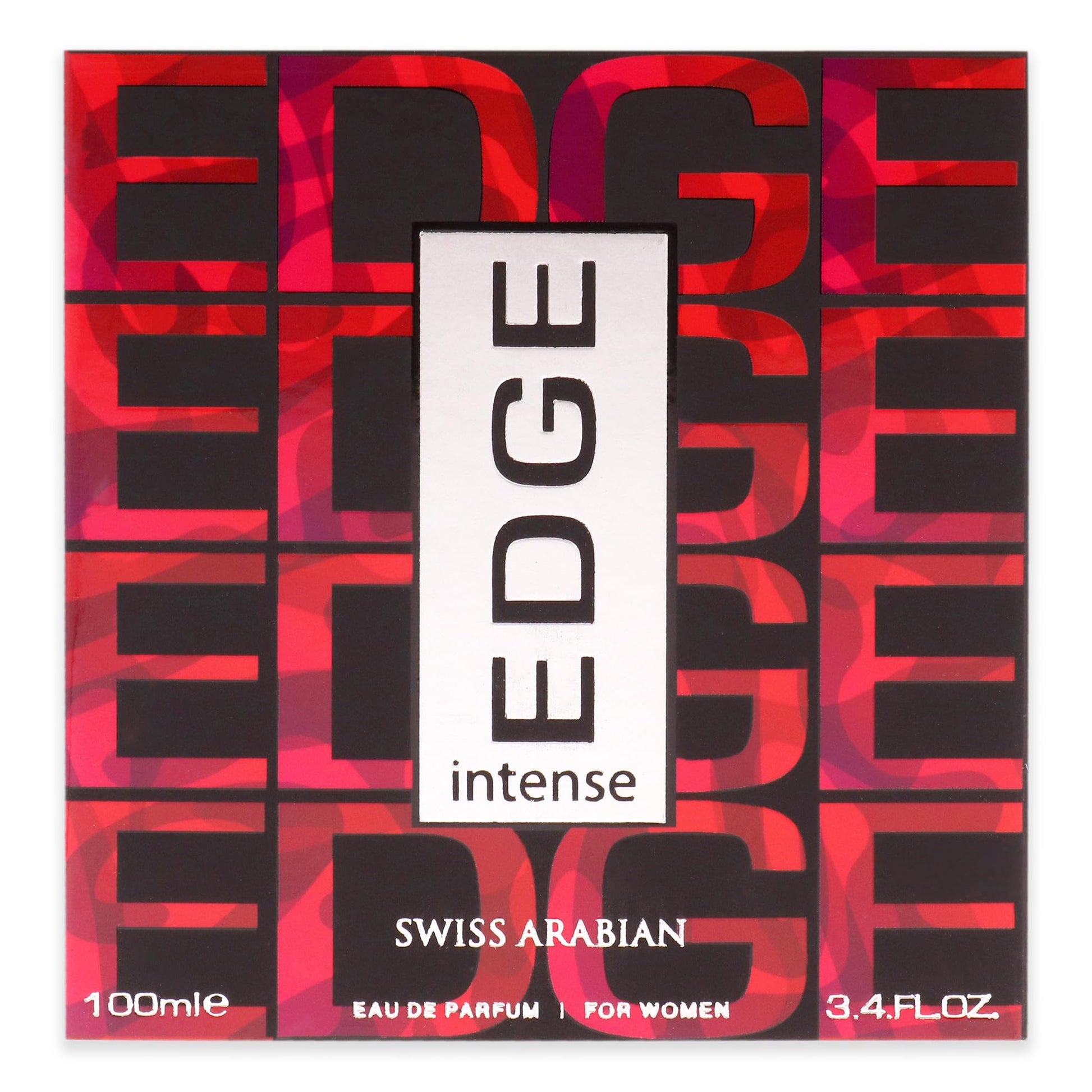 Swiss Arabian EDGE Intense - Luxury Products From Dubai - Long Lasting, Addictive Personal EDP Spray Fragrance - Seductive Signature Aroma - 3.4 Oz - Medaid International