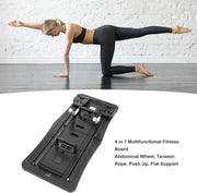 Foldable Pilates Reformer Machine – Multifunctional Home Fitness Board with Ab Roller