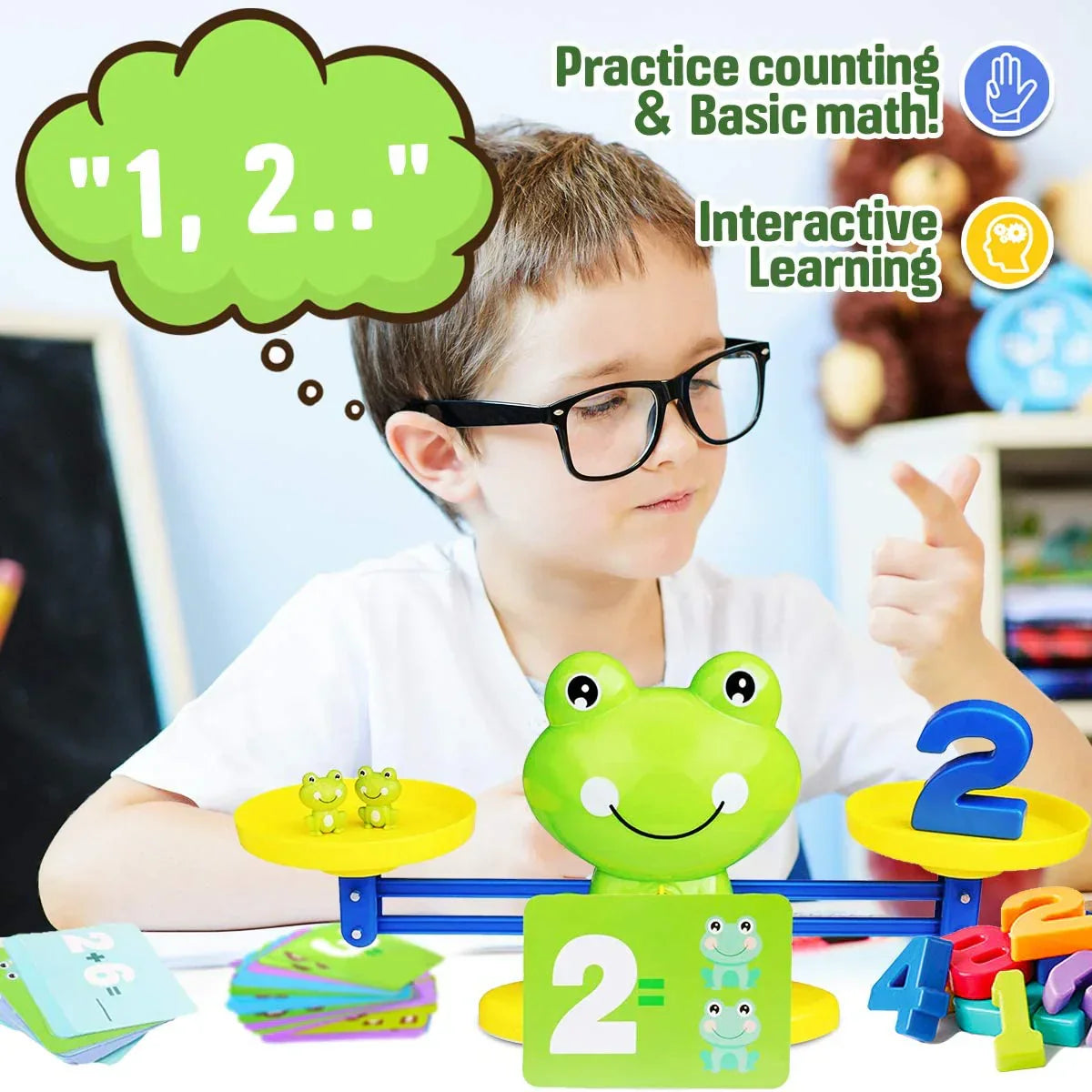 Frog Balance Math Games لعبة توازن الضفدع الرياضية
