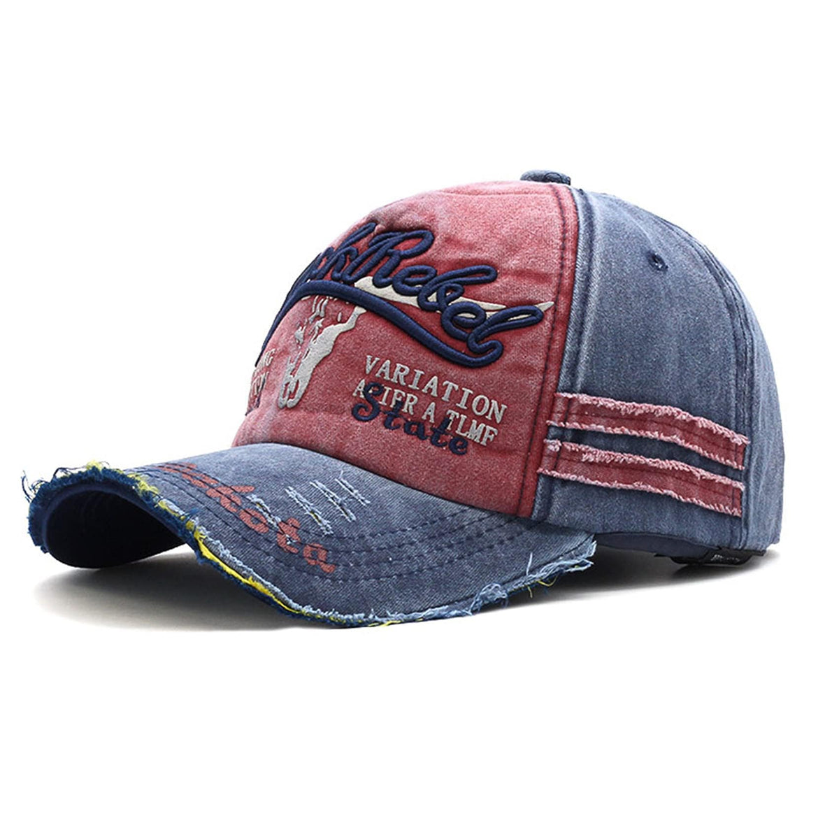 TERRIFI Casual Baseball Cap, American Flag Hat, Embroidery Adjustable Washed Vintage Hat, Suitable for Women Men