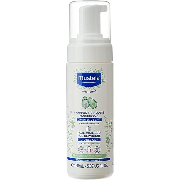 Mustela foam shampoo for newborns cradle cap 150ml