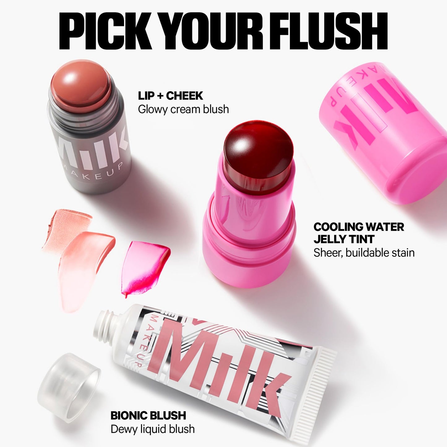 Milk Makeup Lip + Cheek Stick – Multi-Use Cream Blush + Lip Color with Mango Butter, Avocado Oil + Apricot Oil – Hydrating, Buildable, Long-Lasting, Vegan Formula – Werk, 0.21 oz - Medaid International