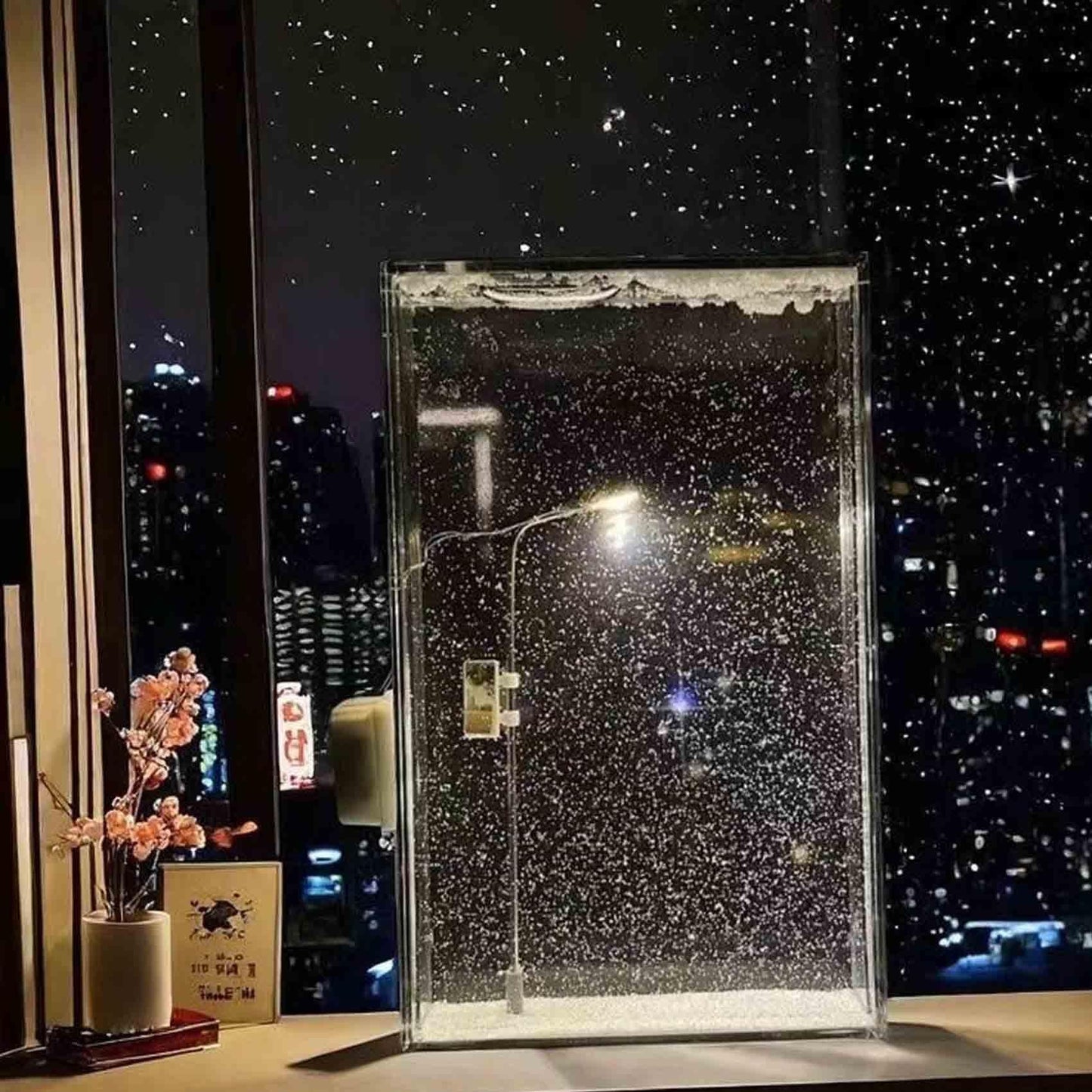 DIY Snow Fall Night Lamp