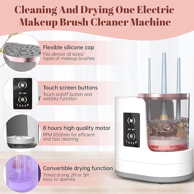 3 in 1 Makeup Brush Cleaner & Dryer & Holder