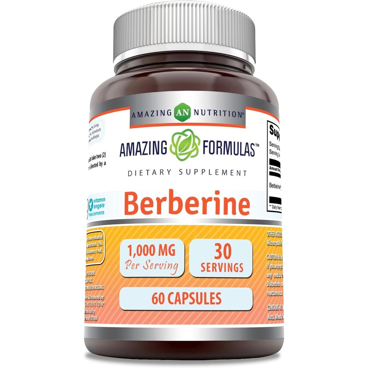 Amazing Nutrition, Berberine, 1,000 mg, 60 Capsules