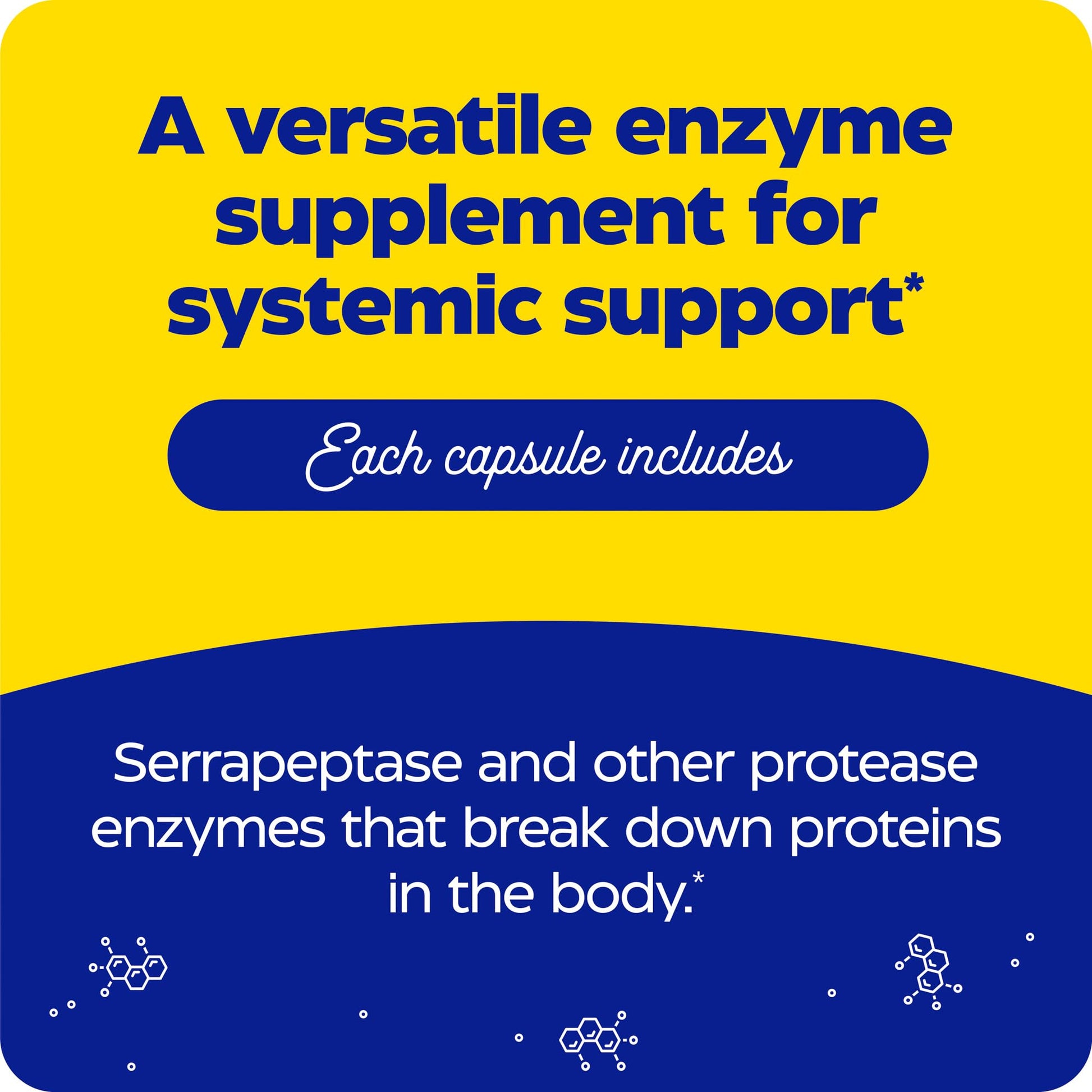 Enzymedica, SerraGold, Supports Recovery, Immune and Cardiovascular System, Natural Supplement, 120 Count (FFP) - Medaid International