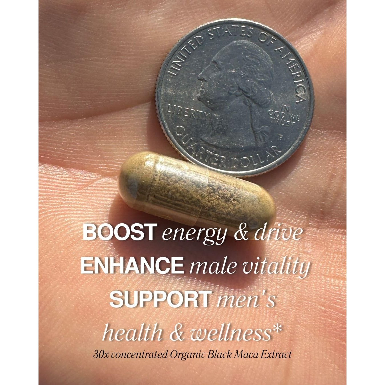 LUAL 30,000mg 30x Strength Organic Black Maca Root with Ashwagandha - Highest Potency Black Maca Root Capsules for Men - 100% Pure Maca Peruana Powder Organic, Gelatinized, Non-GMO - 60 Pills - Medaid International