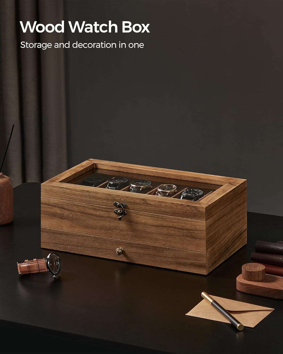 SONGMICS Watch Box UJOW012K01