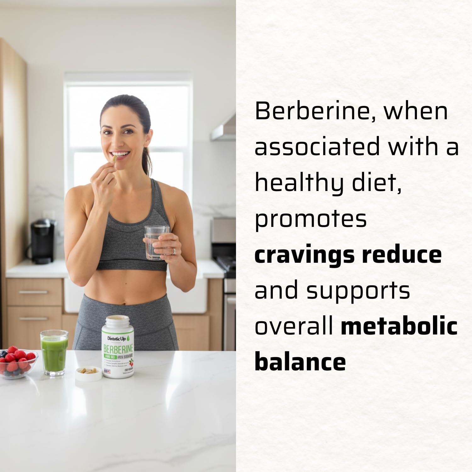 Dietetic Up Berberine 500mg HCL - 120 Capsules - USA Formulated - Third Party Lab Tested - Organic Supplement - Gluten Free - Vegan - Non GMO - 60 Days Supply - 1000mg per Serving - Medaid International