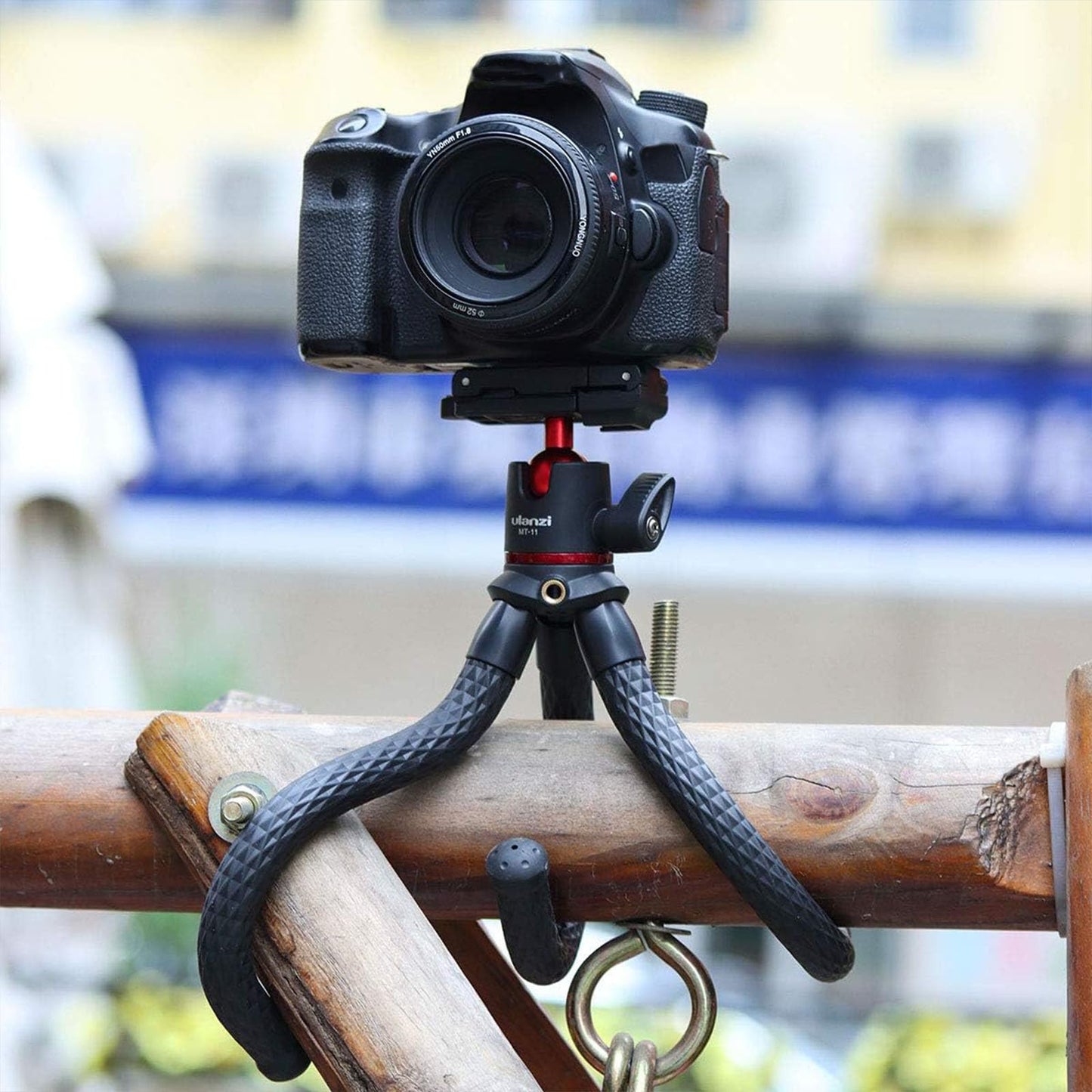 ULANZI Camera Tripod, Mini Flexible Stand w Hidden Phone Holder w Cold Shoe Mount, 1/4'' Screw f Magic Arm, Universal f iPhone 17 16 15 14 Pro Max XS Max X Samsung Canon Nikon Sony DJ Pocket 3 Cameras - Medaid International