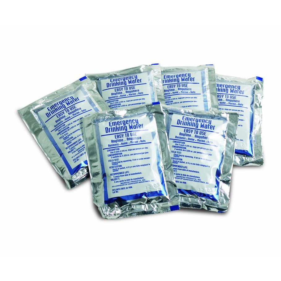 Life Gear - LG329 Emergency Food, Water & Thermal blanket for 1 person, 3 days, add to emergency or survival kit Brown Box