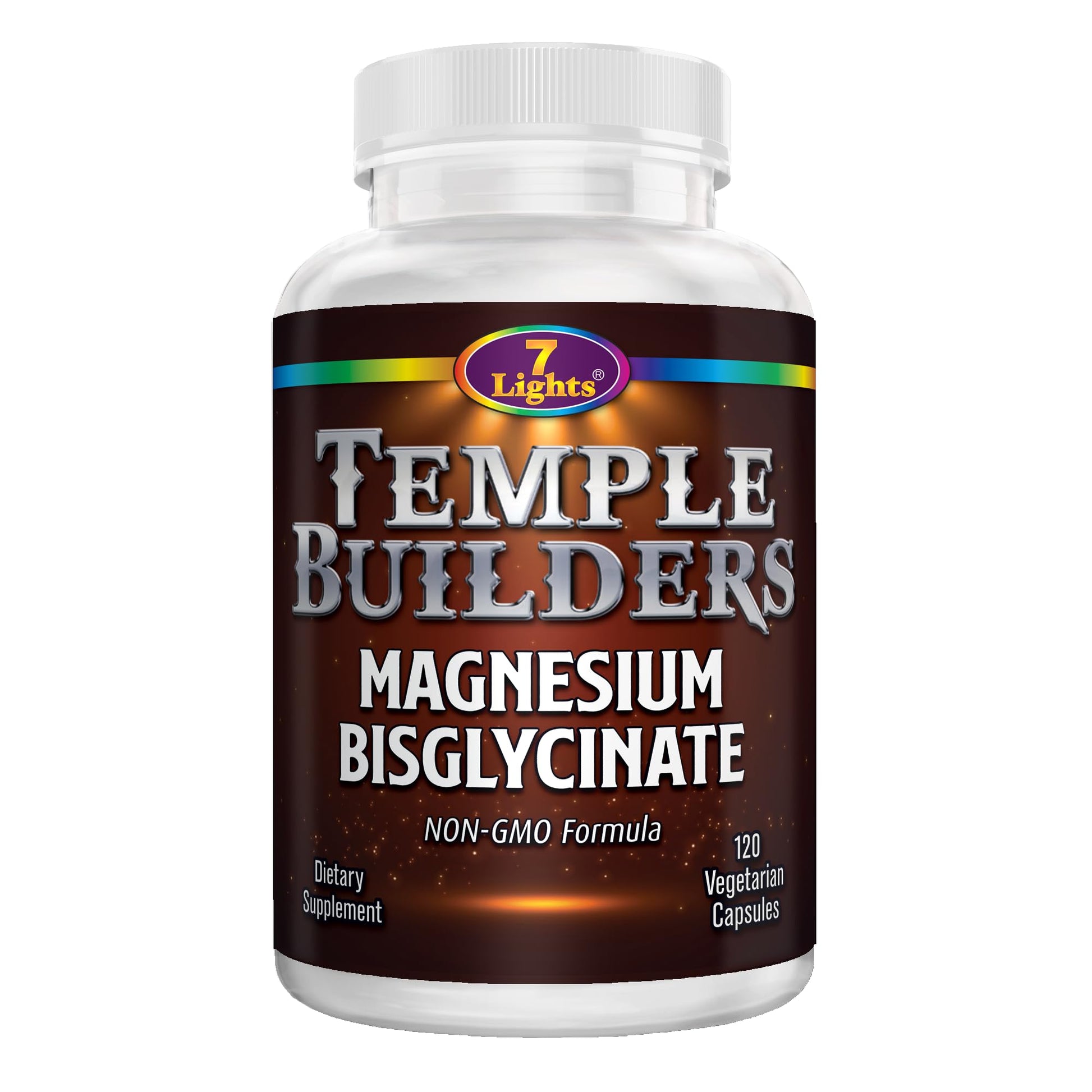 Magnesium Bisglycinate 200mg – High Absorption, Gentle on Stomach – Chelated Magnesium Glycinate for Sleep, Stress, Muscle Relaxation & Heart Health – Non-GMO, Vegan, 120 Capsules – 7 Lights Nutrition - Medaid International