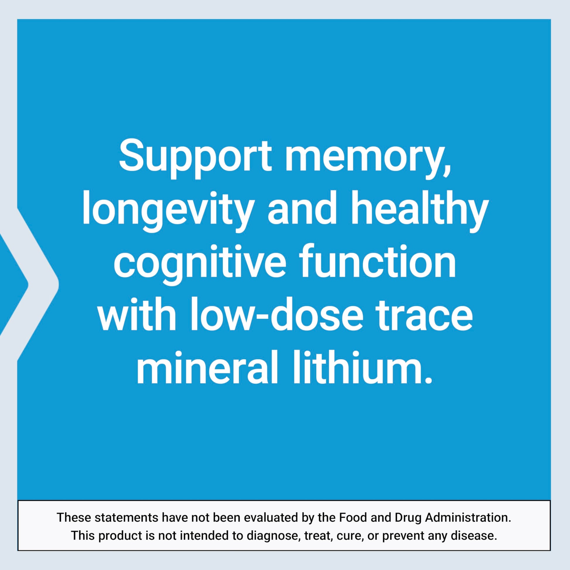 Life Extension Lithium, 1000 mcg – Lithium Orotate – Helps Maintain Cognitive Function & Memory – Low-Dose Formula – Non-GMO, Gluten-Free, Vegetarian – 100 Capsules - Medaid International