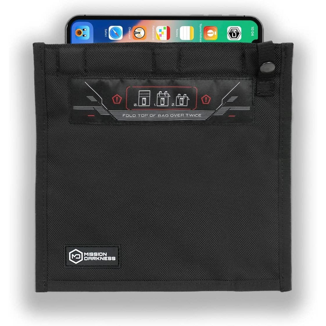 Mission Darkness NeoLok Non-window Faraday Bag for Phones (+ Secure Magnetic Closure) // Device Shielding for Law Enforcement & Military, Data Security, Anti-hacking & Anti-tracking Assurance - Medaid International
