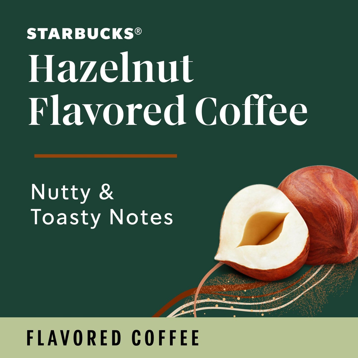 Starbucks K-Cup Coffee Pods, Flavored Hot or Iced Coffee, Hazelnut, 60 Keurig Pods