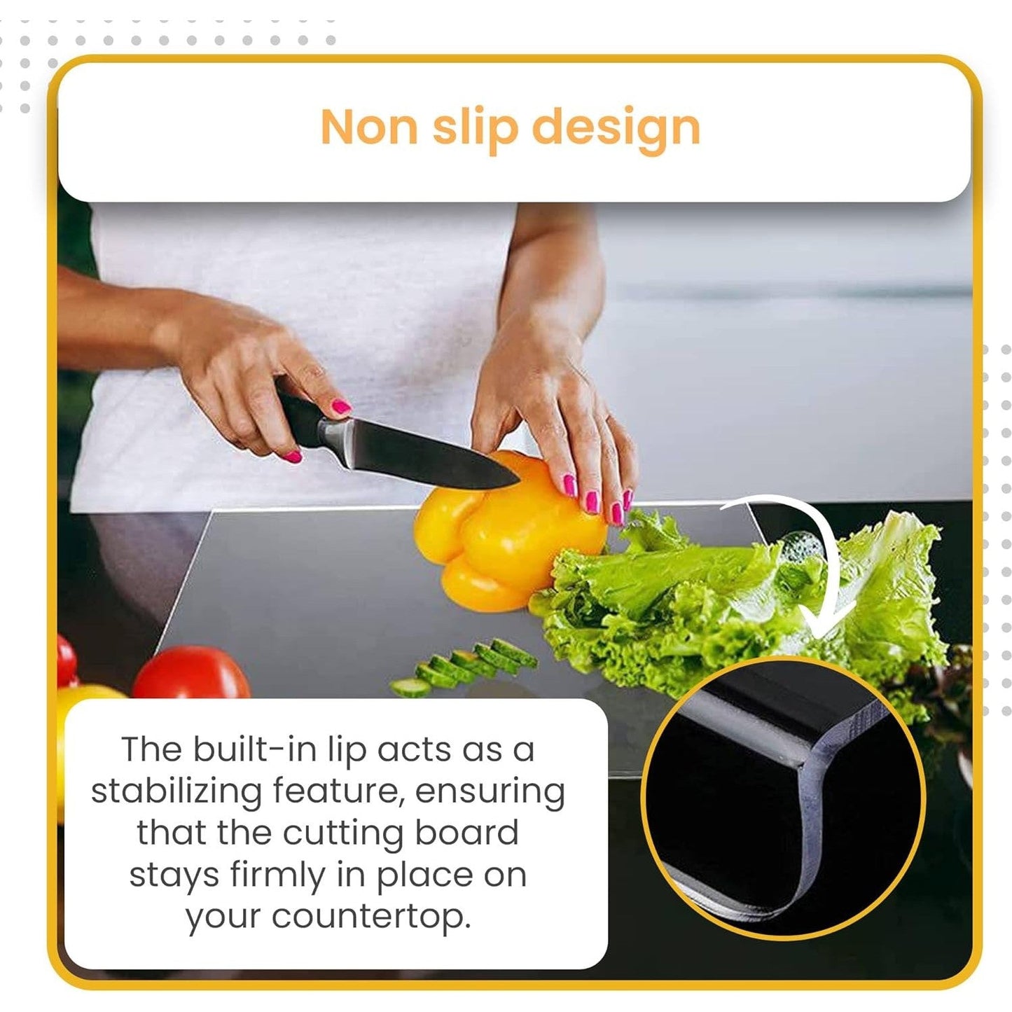 Non Slip Acrylic Cutting Board