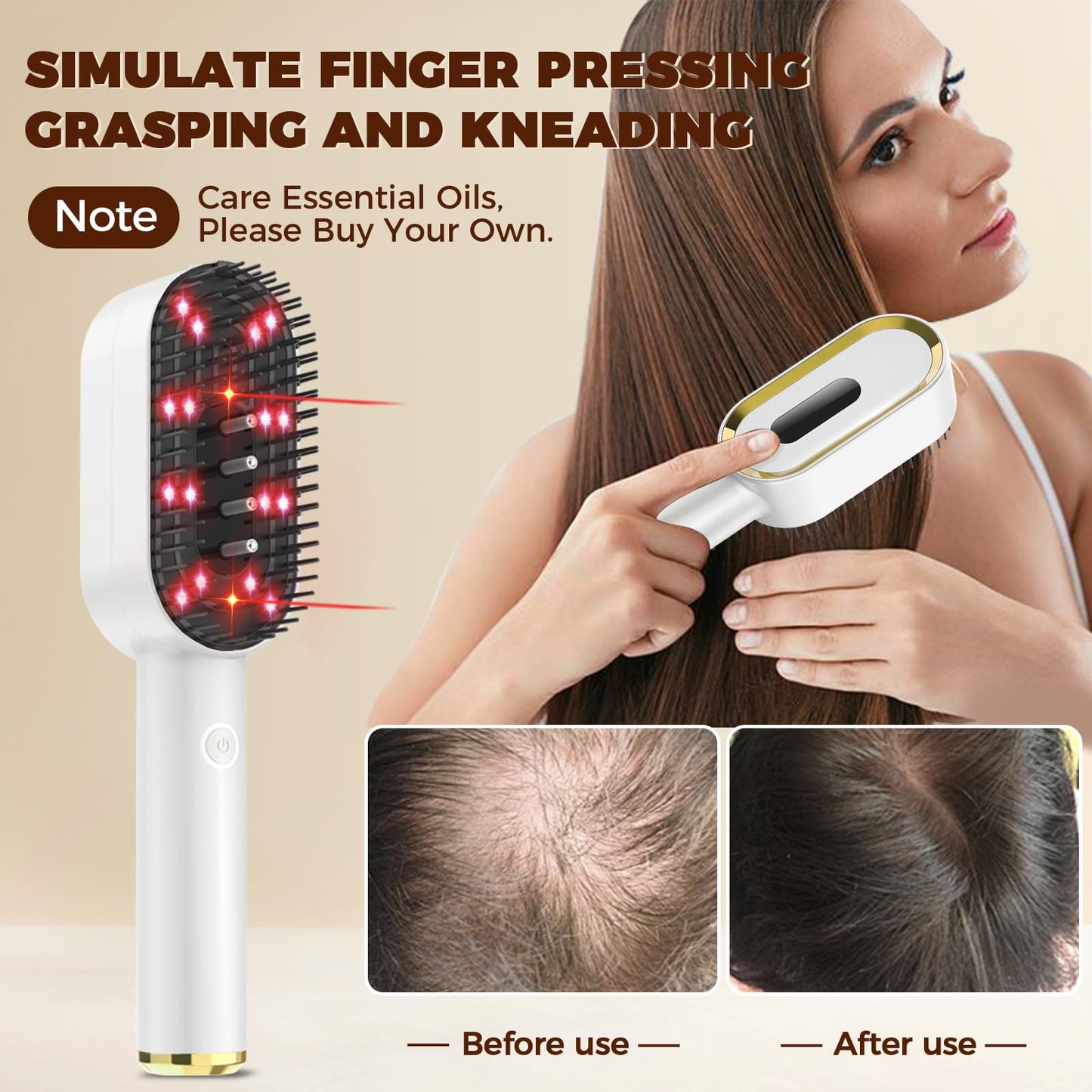 Laser Hair Growth Comb - Handheld Laser Therapy Hair Growth Comb - Medaid International