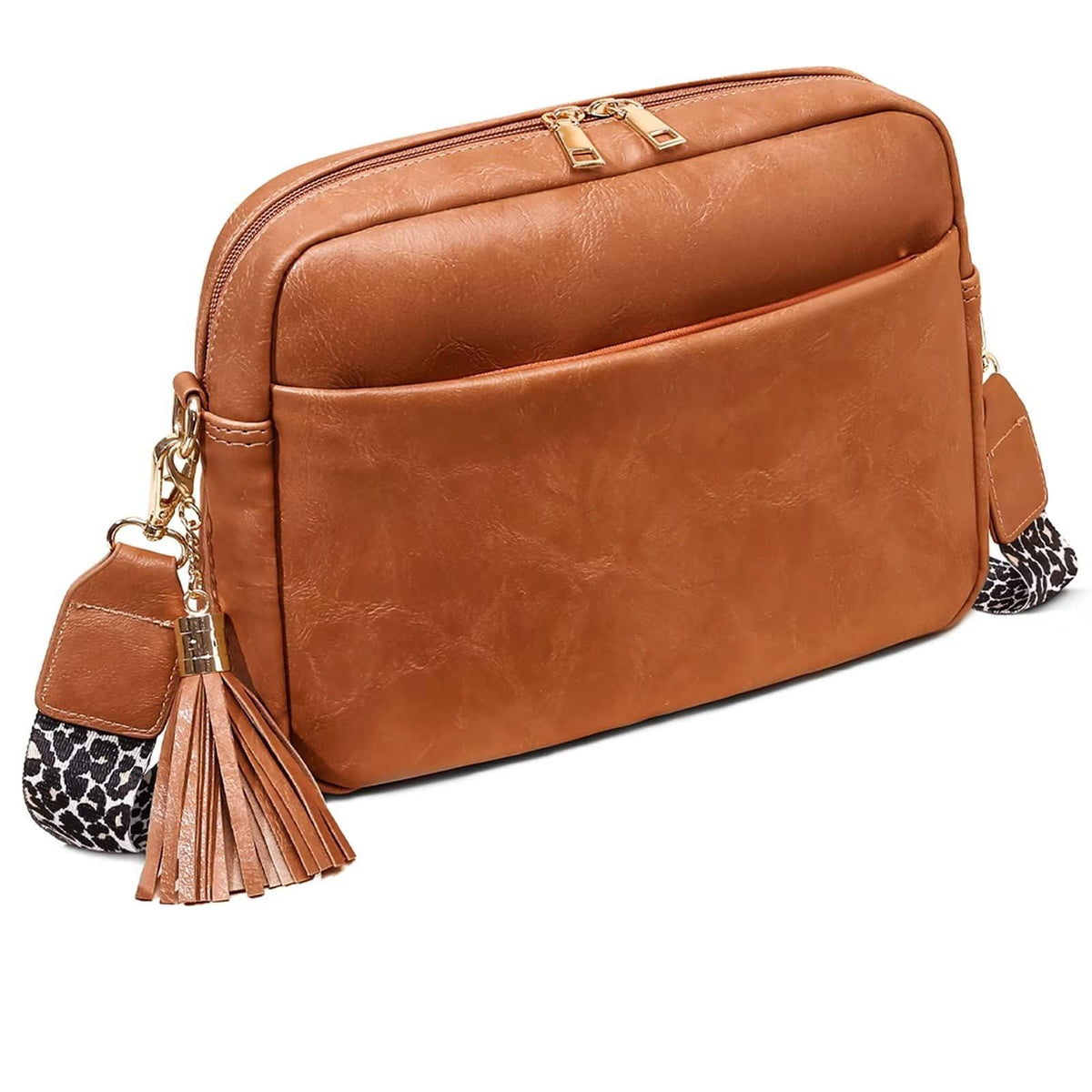 TERRIFI Crossbody Bags, Thick Strap Cross-body Bags, handbag for women Vegan Leather, Leather Crossbody Bag Suitable for going out shopping, ladies and girls