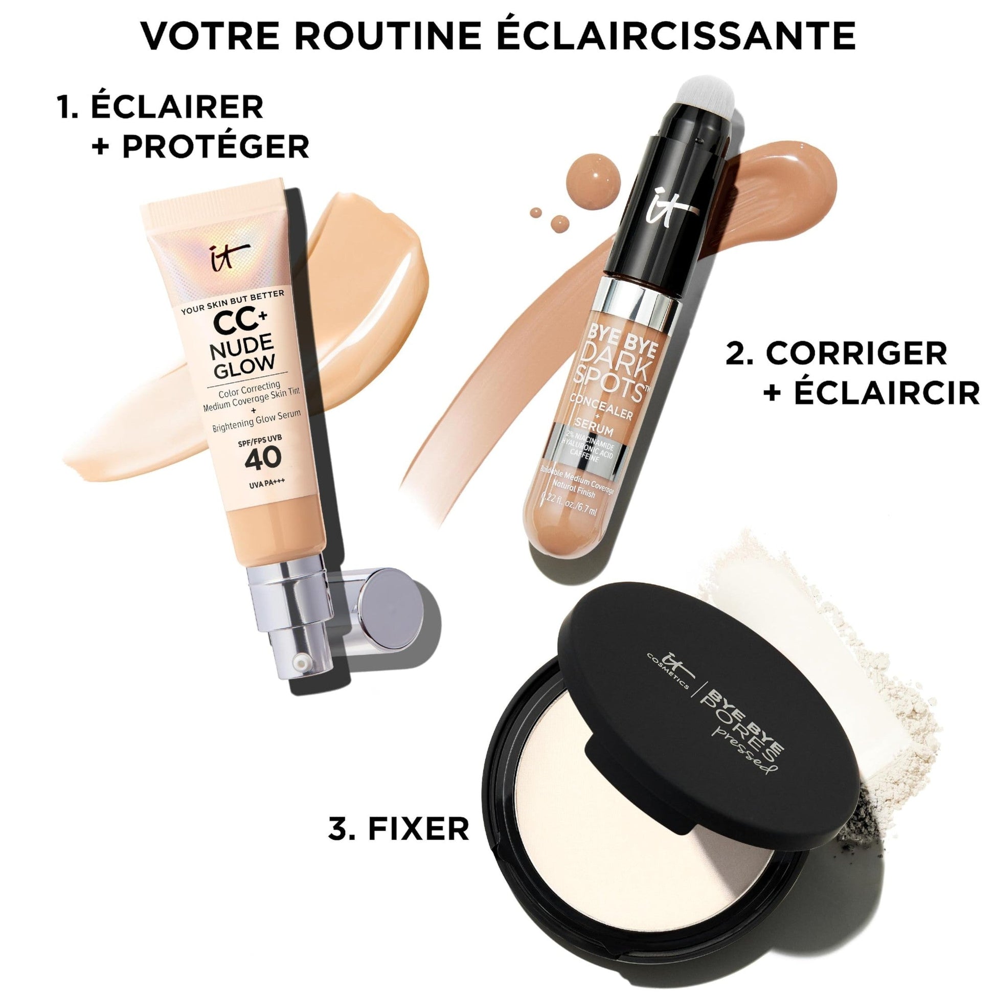 IT Cosmetics Bye Bye Dark Spots Concealer + Brightening Serum – 2% Niacinamide, Hyaluronic Acid & Caffeine - Medium Coverage, Natural Finish, All Skin Types – 31 Medium Neutral, 0.22 fl. oz - Medaid International