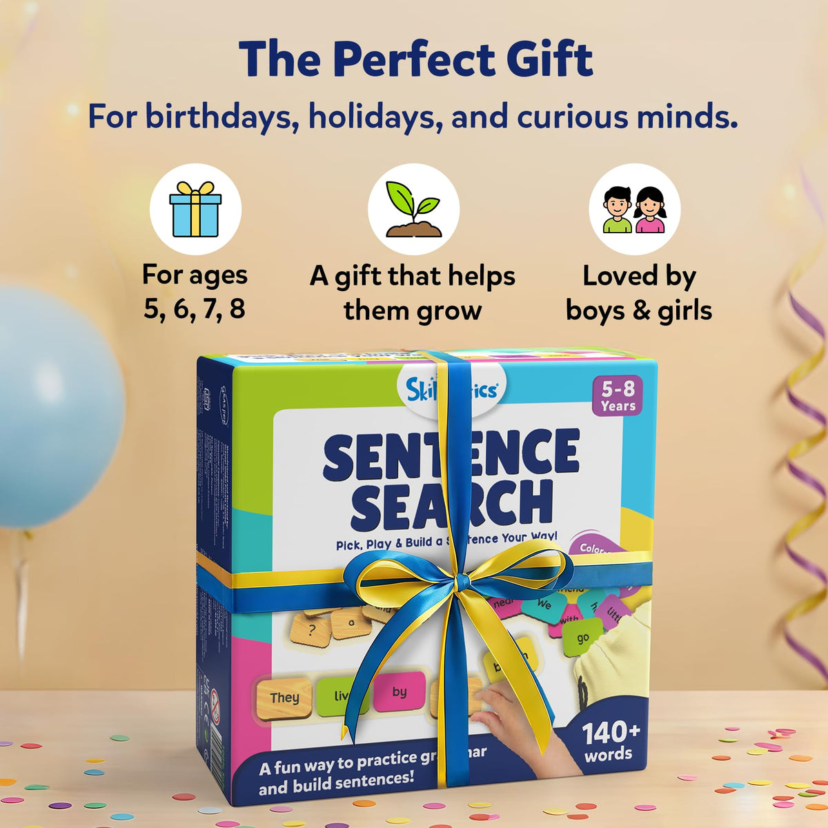 Skillmatics Sentence Search – Educational Board Game, Learning Toy for Kids