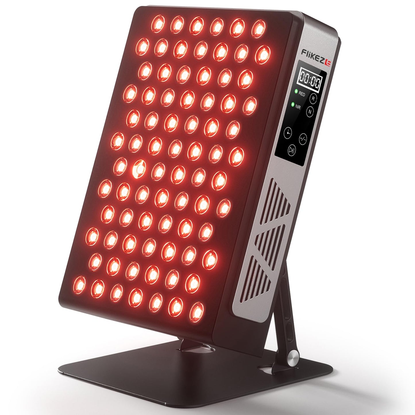 Red Light Therapy Devices, 78 pcs 4-Chip LEDs 630nm-850nm Near Infrared Light Therapy Panel, Adjustable Brightness (20-100%), Time(5-30 min) Red Light Panel for Home Office & Gym - Medaid International
