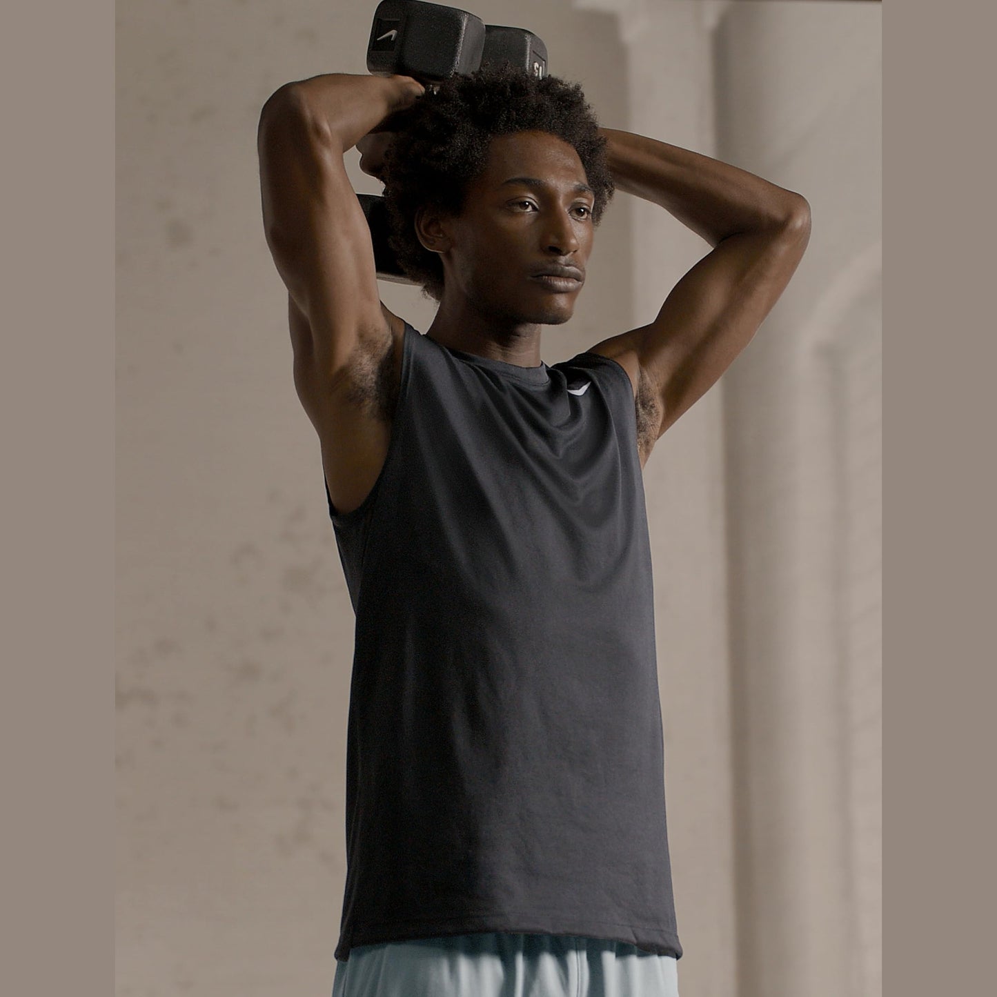 Nike Men's Dri-Fit Legend Sleeveless Fitness T-Shirt, Black/Matte Silver, Small - Medaid International