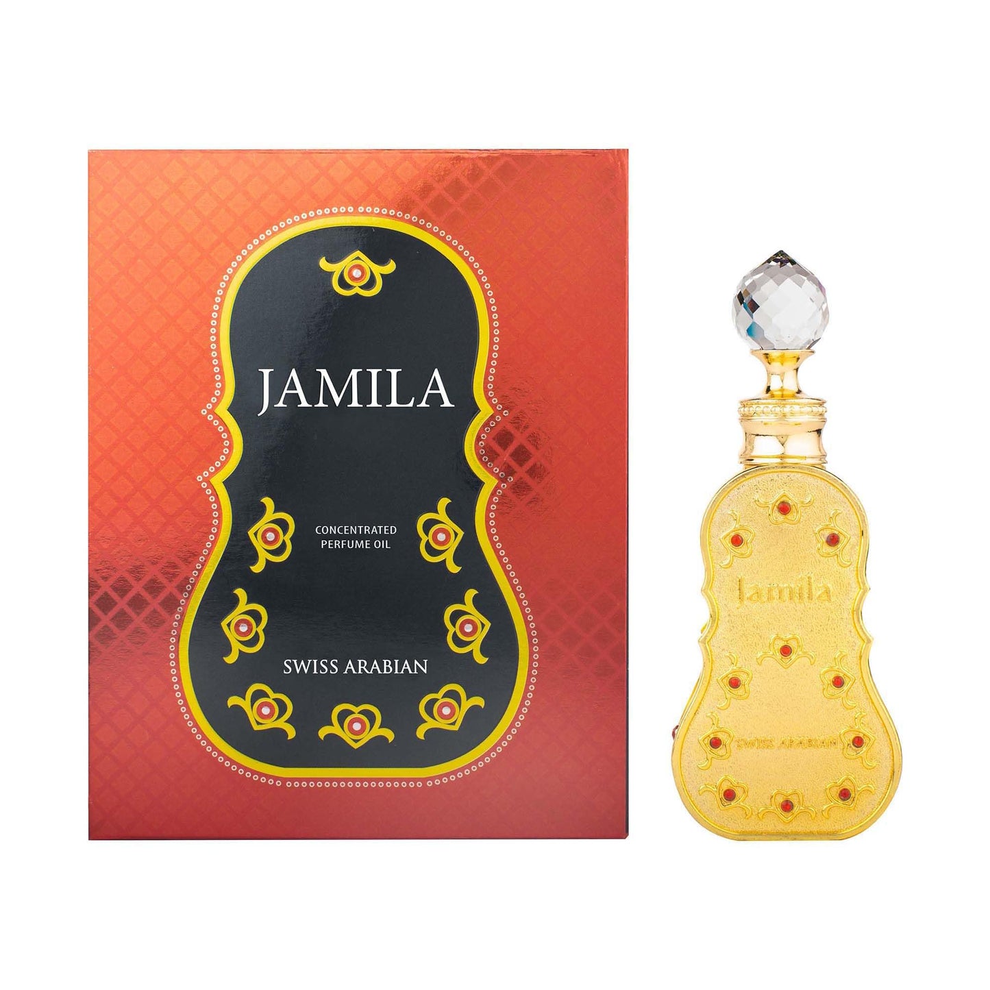 Swiss Arabian Jamila - Luxury Products From Dubai - Long Lasting And Addictive Personal Perfume Oil Fragrance - A Seductive Signature Aroma - 0.5 Oz - Medaid International