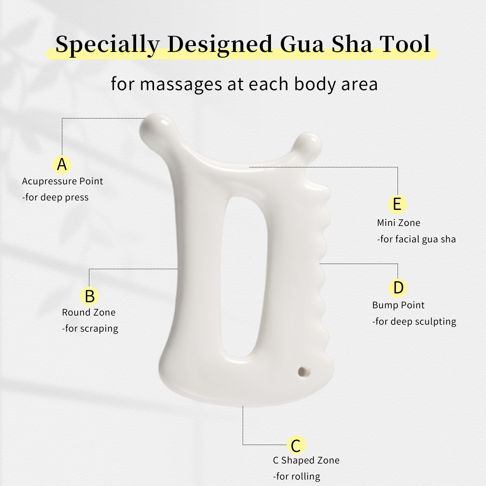 InfiniteRelax Advanced Ceramic Gua Sha Facial Tool, Skin Care for Women Men, Face Body Korean 괄사 Guasha Massage Tool Gift for Mom - Medaid International