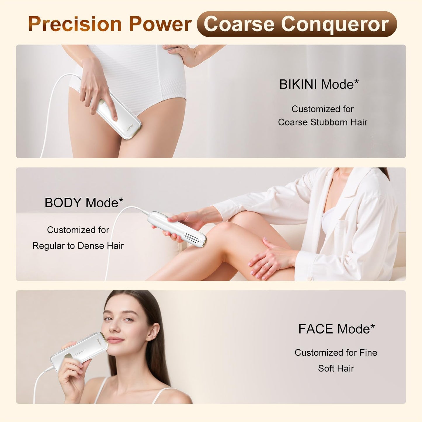 Laser Hair Removal, IPL Hair Removal for Women and Men with 5 C°Sapphire Ice-Cooling Function, At-Home Hair Removal Device for Armpits Back Legs Arms Face Bikini Line,Unlimited Flashes,Nearly Painless - Medaid International