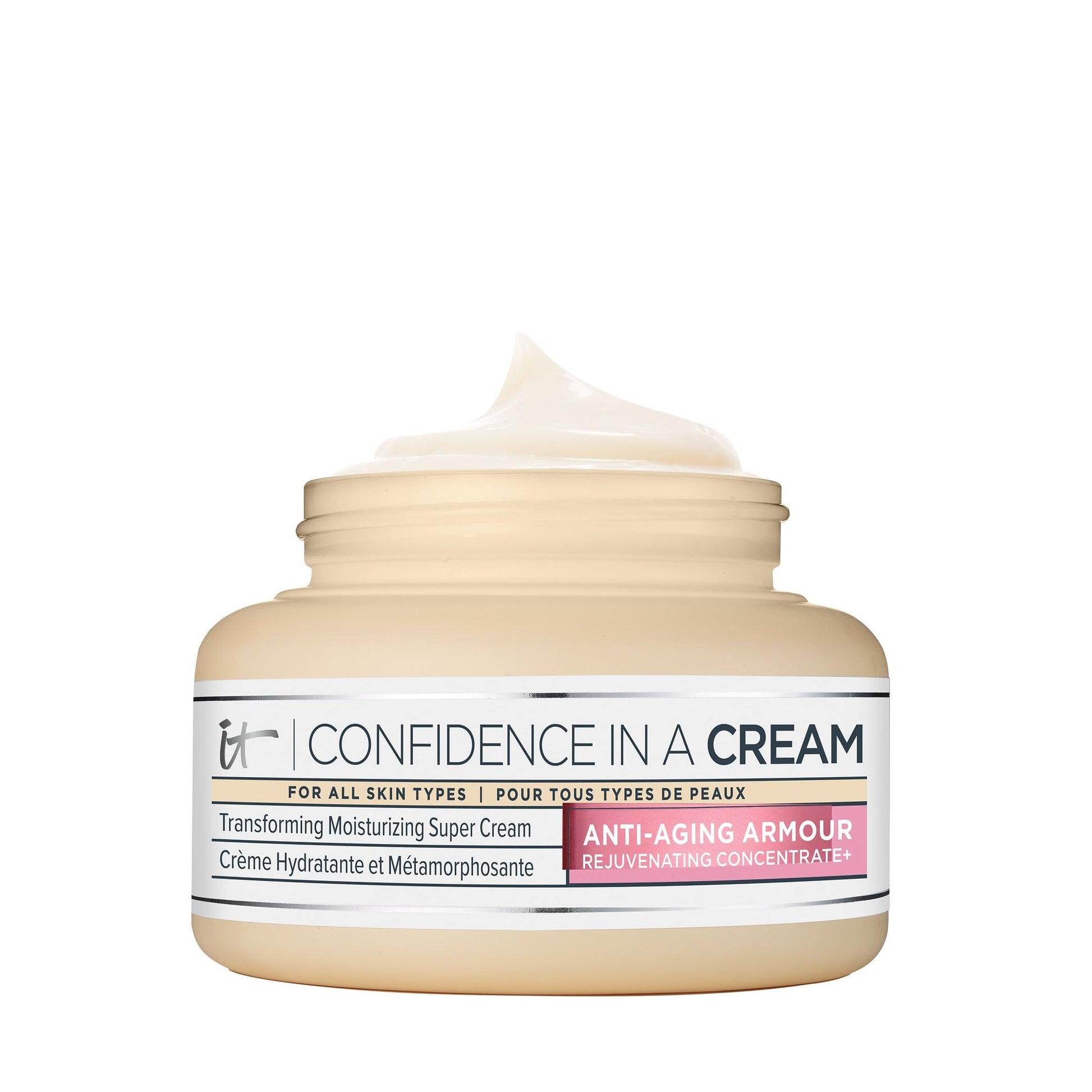 IT Cosmetics Confidence in a Cream Jumbo - Hydrating & Anti Aging Face Moisturizer, Visibly Reduces Fine Lines & Wrinkles, Up to 48H Hydration, Repairs Skin Barrier, Squalane & Ceramides - 4 fl oz - Medaid International